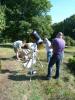 SWL Eric, et F1HVB Andr qui aident les astronomes